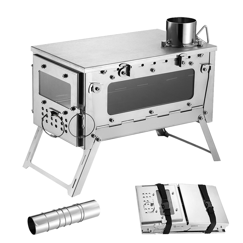Outdoor Camping Wood Burning Stove - DANCHEL OUTDOOR T2 Wood Burning Titanium