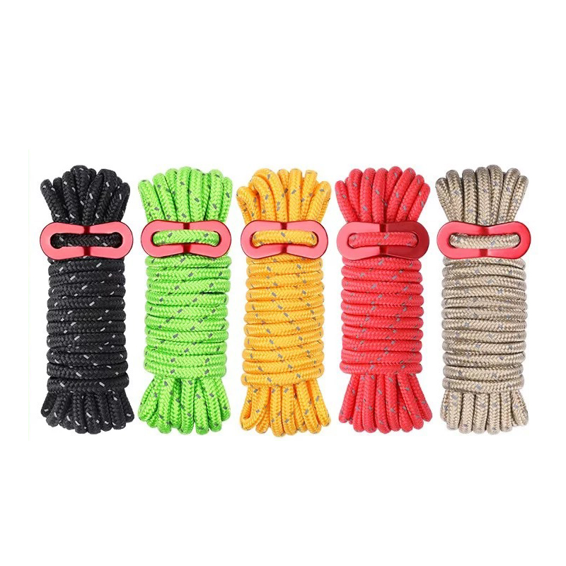 Outdoor Camping Extension Cord - 4m Reflective Guy Lines Tent Cord