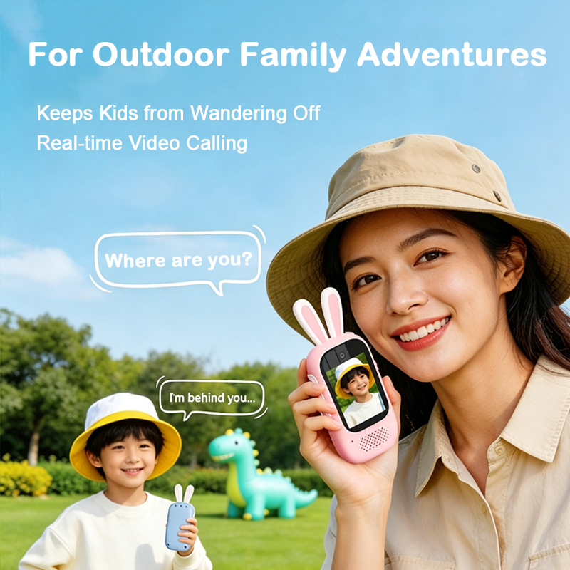 Outdoor Camping Toys - 2 Pack Kids Video Walkie Talkies