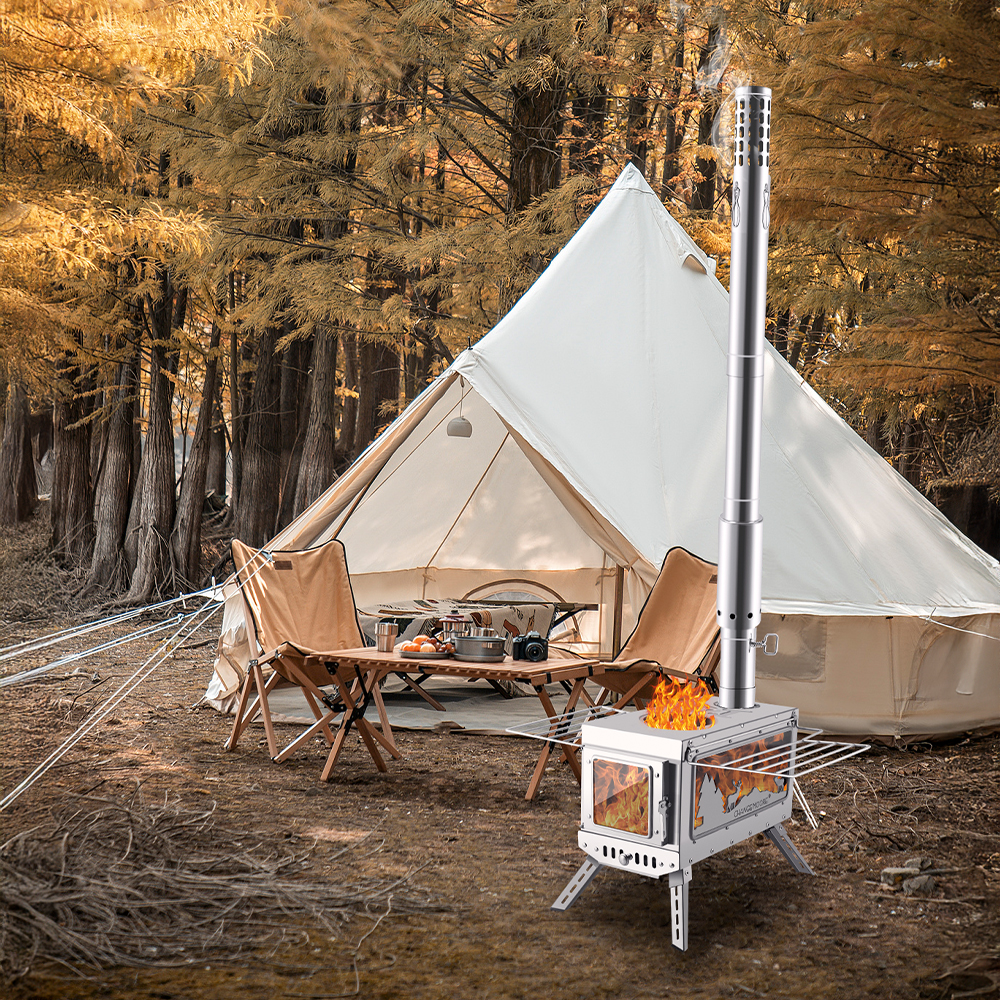 Outdoor Camping Wood Burning Stove - CHANGE MOORE Portable Camping accessories Tent