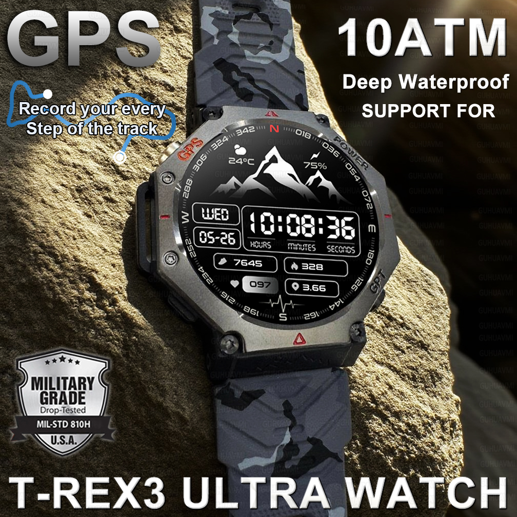 Outdoor Camping Japan - Military Smart Watch T-Rex 3 Bulit-in