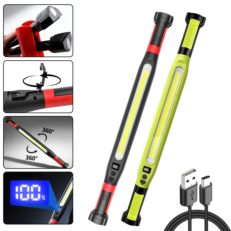 Outdoor Camping Accessories - COB Work Light Type‑C Rechargeable Magnetic