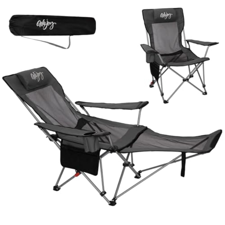 Outdoor Camping Recliner Chairs - Outdoor 2-in-1 reclining camping chair with