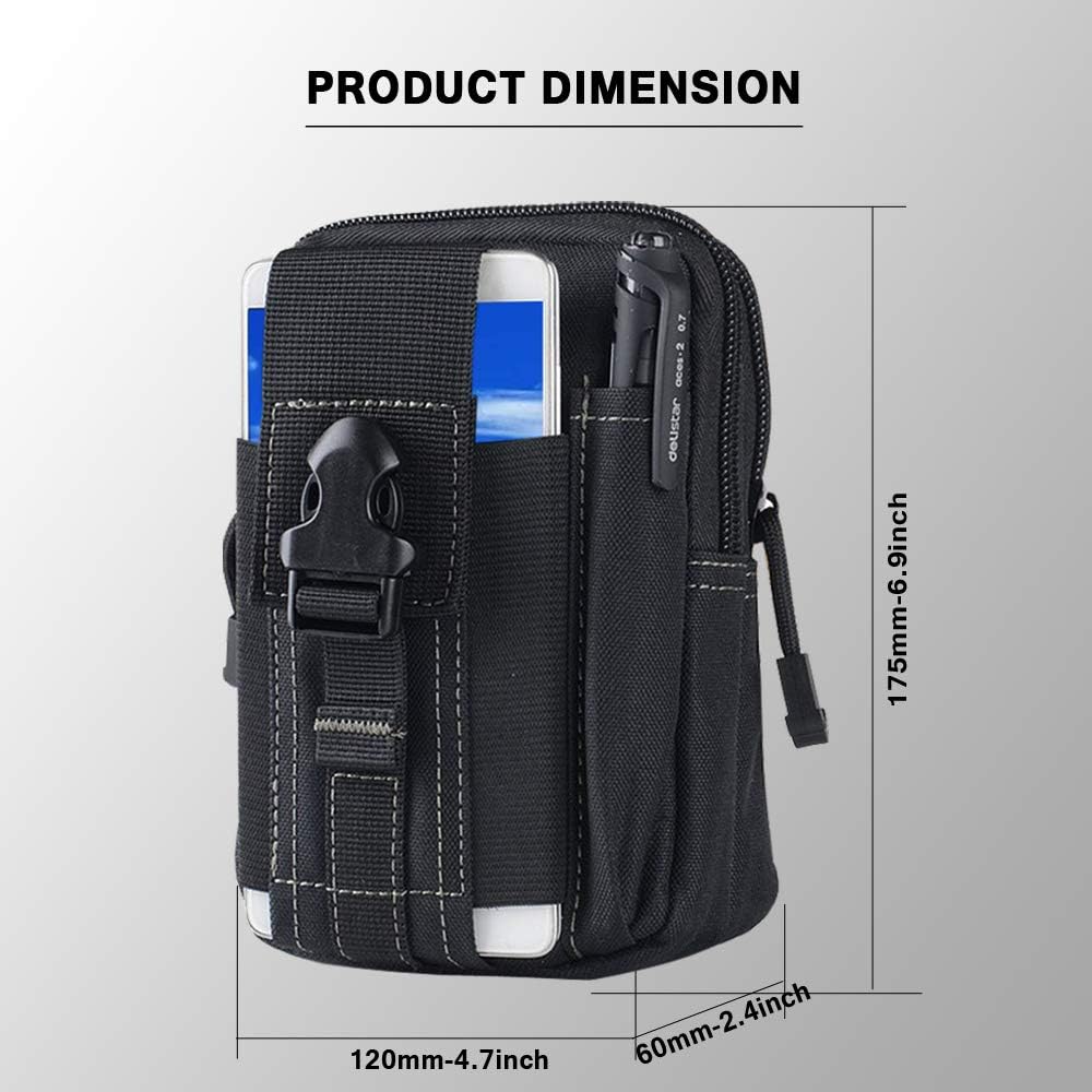 Tactical Molle Belt Pouch Mili - Outdoor Camping Hiking reseña y precio