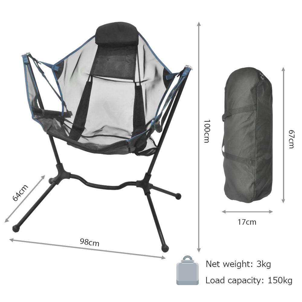 Custom Logo Outdoor Portable B - Outdoor Camping Recliner Chairs reseña y precio