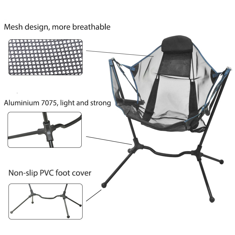 Custom Logo Outdoor Portable B - Outdoor Camping Recliner Chairs reseña y precio