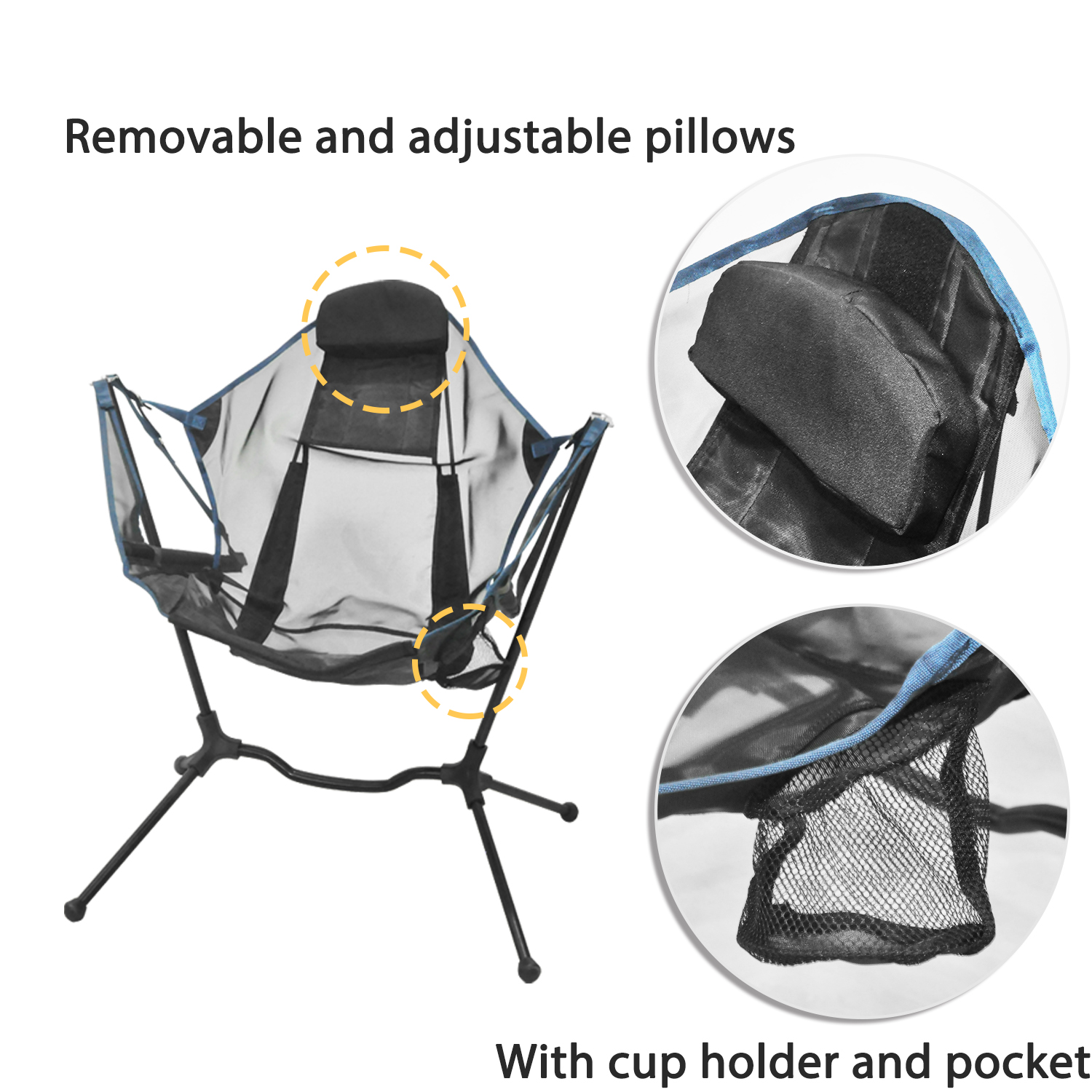 Custom Logo Outdoor Portable B - Outdoor Camping Recliner Chairs reseña y precio