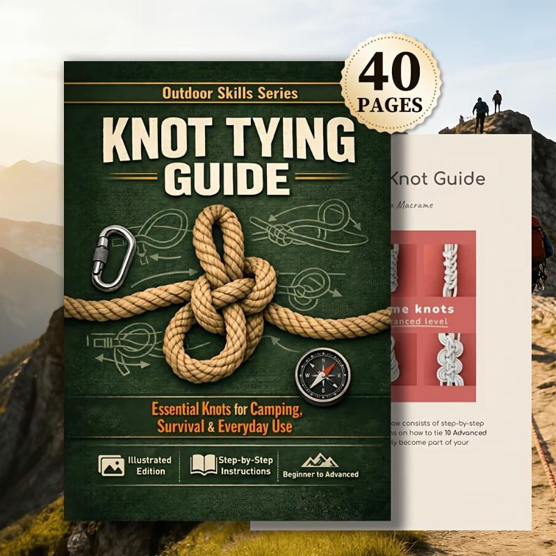 Essential Knot Tying Guide Boo - Outdoor Camping Essentials reseña y precio