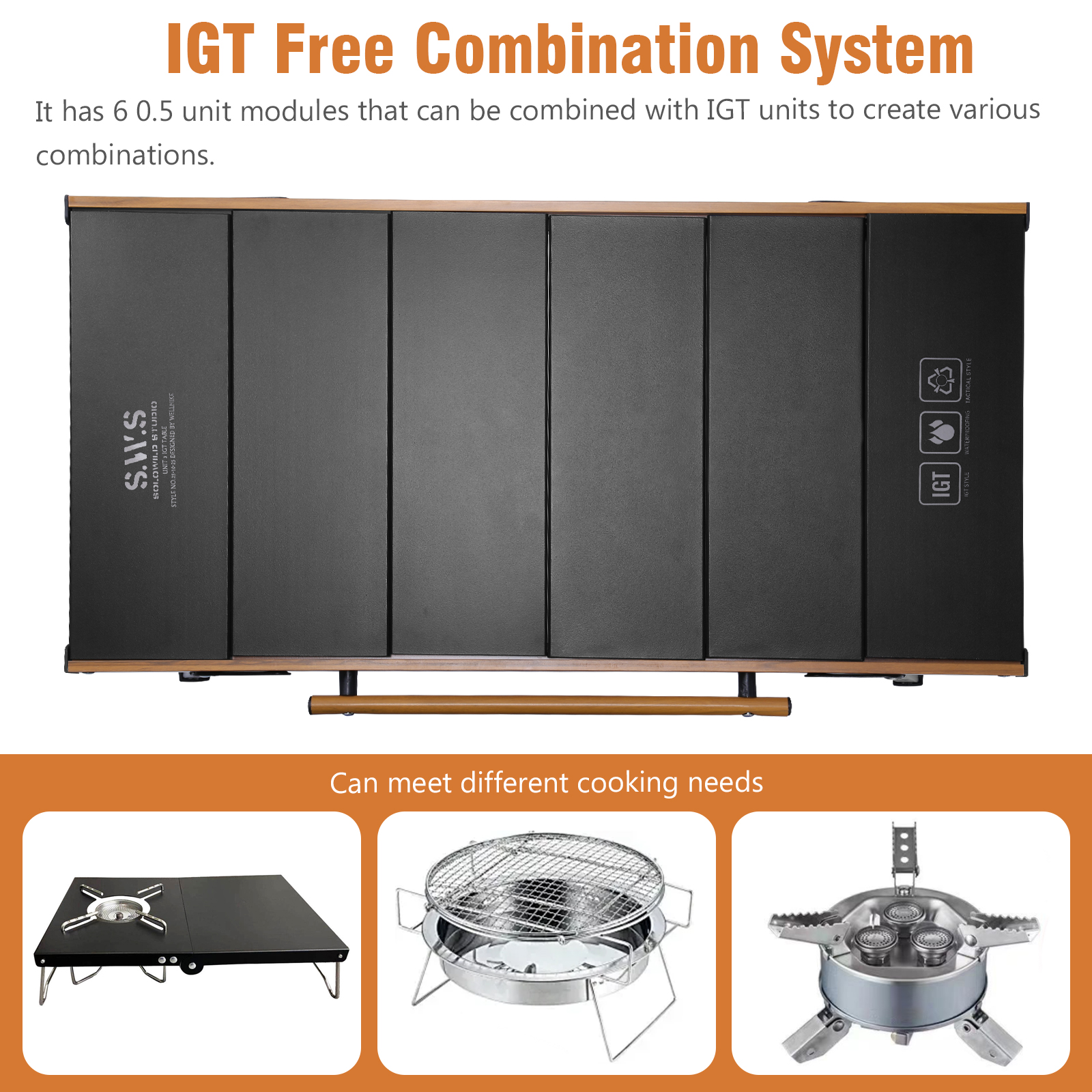 IGT Unit Combination Table wit - Outdoor Camping Table With Storage reseña y precio