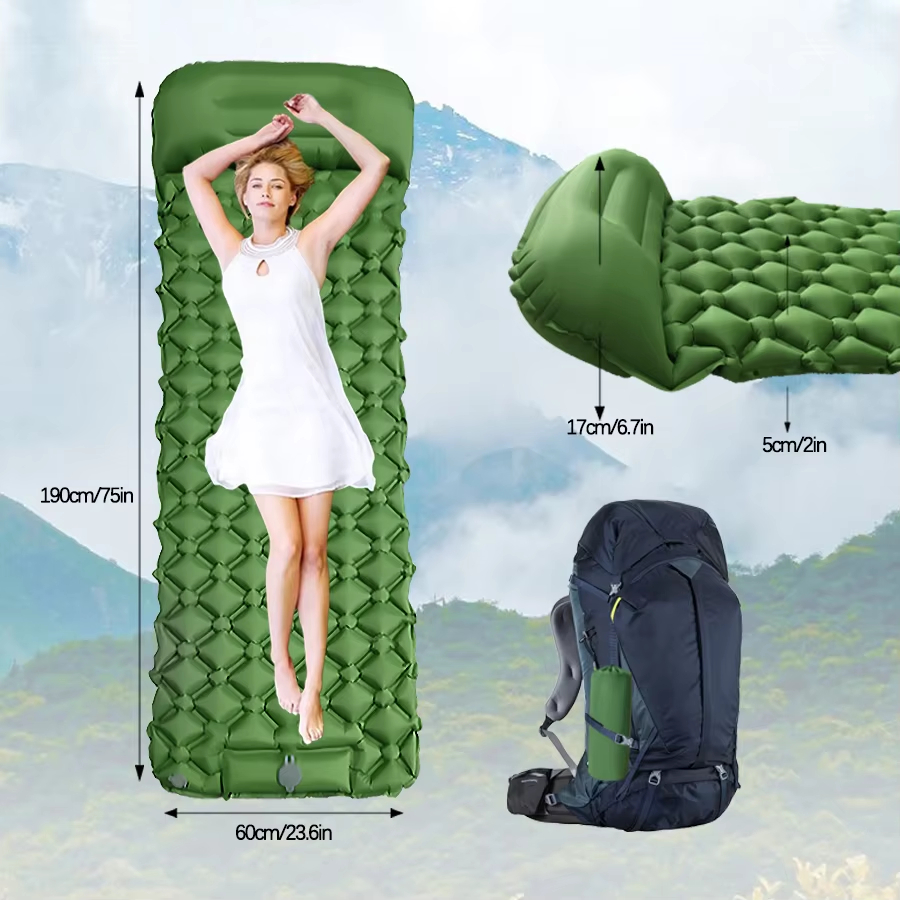190*60cm Outdoor Camping Infla - Outdoor Camping Hiking reseña y precio