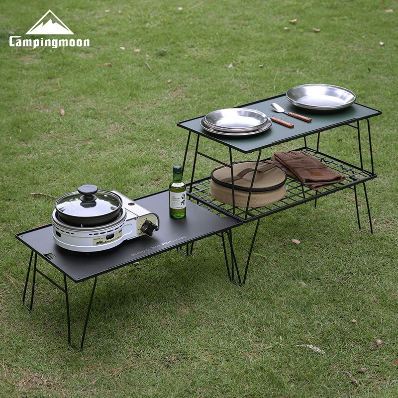 CAMPINGMOON T-235-2T Portable  - Outdoor Camping Table With Storage reseña y precio