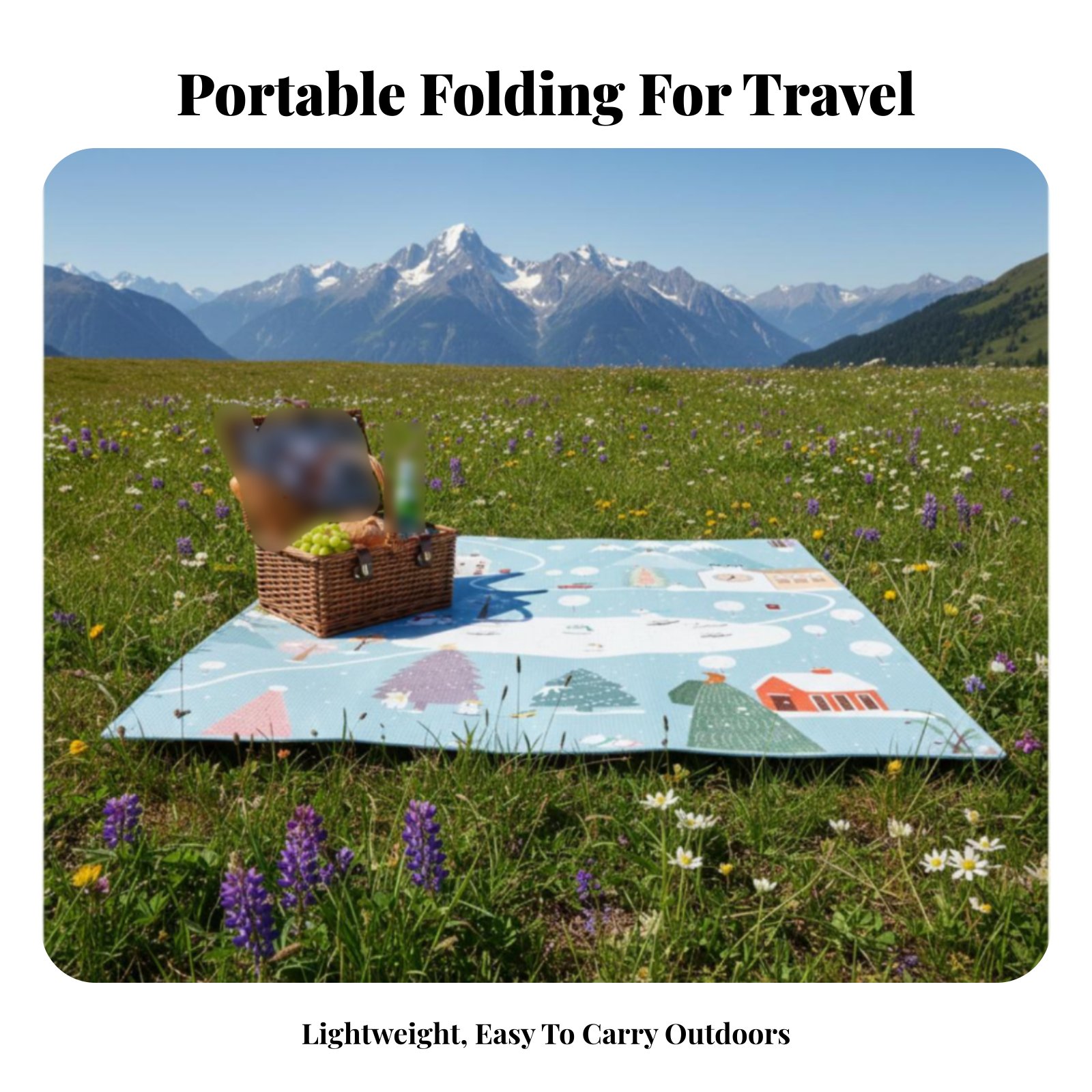 Camping Dining Mat, Foldable P - Outdoor Camping Blanket reseña y precio