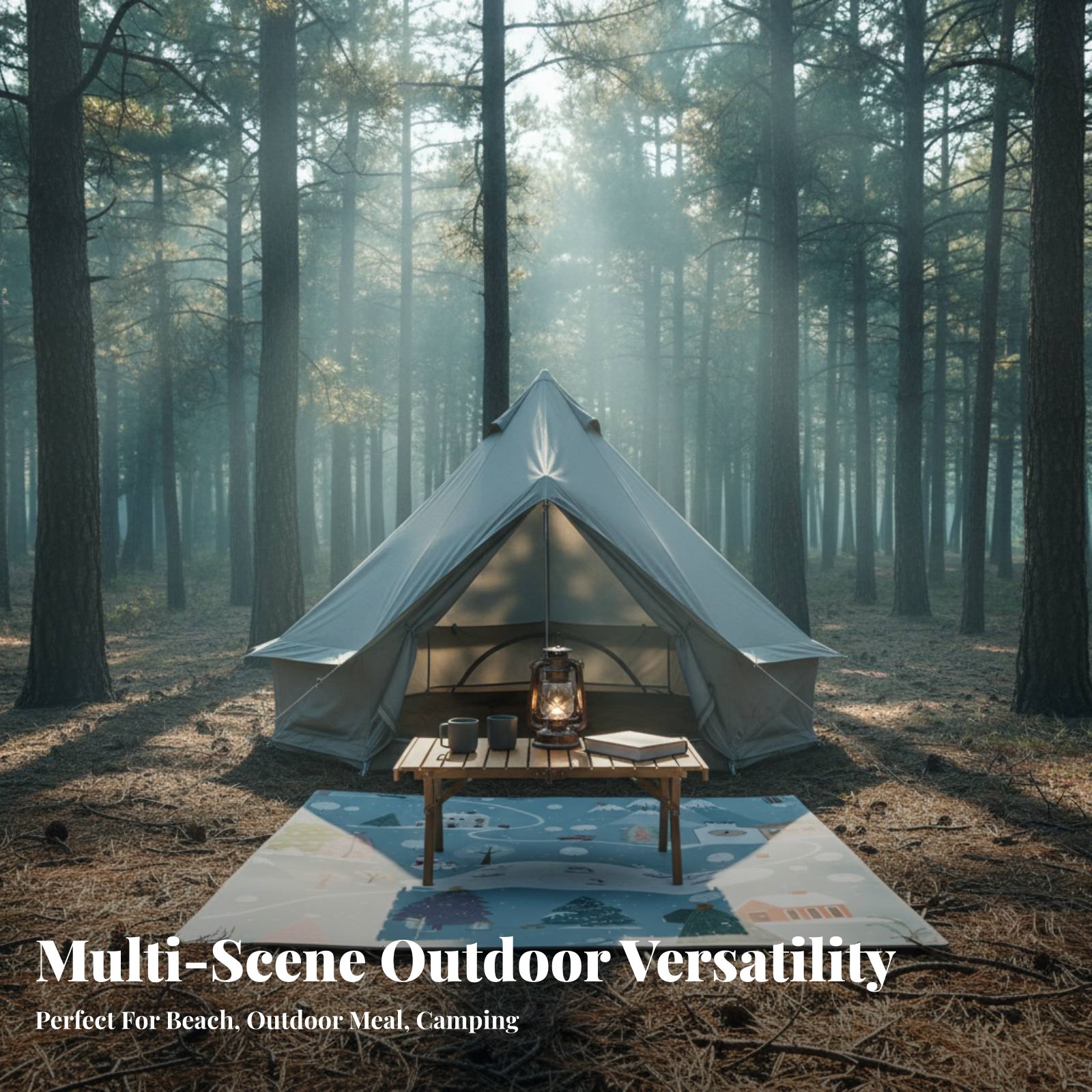 Camping Dining Mat, Foldable P - Outdoor Camping Blanket reseña y precio