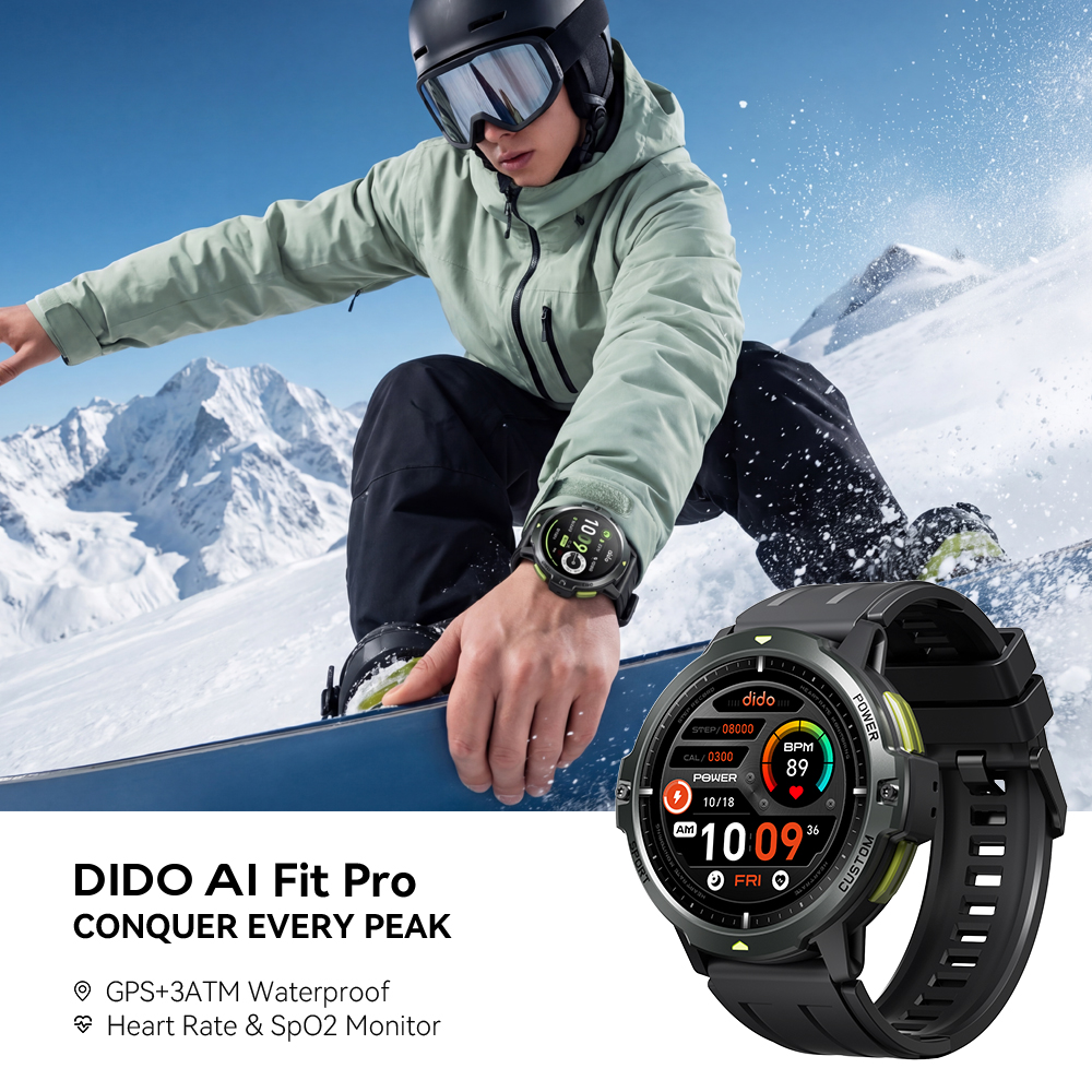 Dido AI Fit Pro GPS Smartwatch - Outdoor Camping Japan reseña y precio