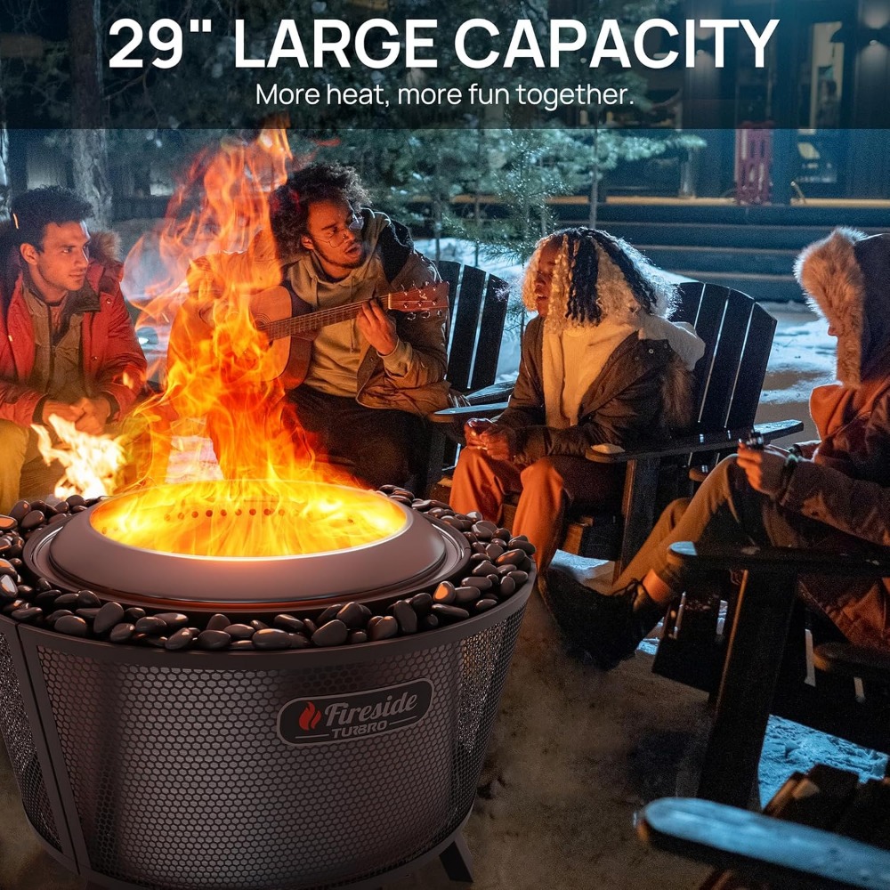 29 Inch Smokeless Fire Pit for - Outdoor Camping Wood Burning Stove reseña y precio