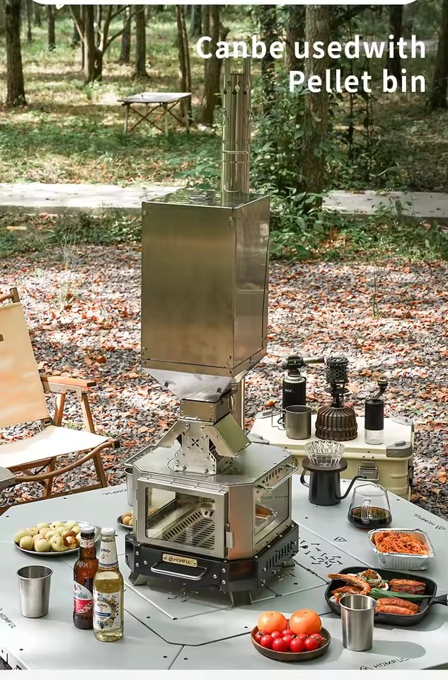 HOMFUL Portable Firewood Stove - Outdoor Camping Wood Burning Stove reseña y precio