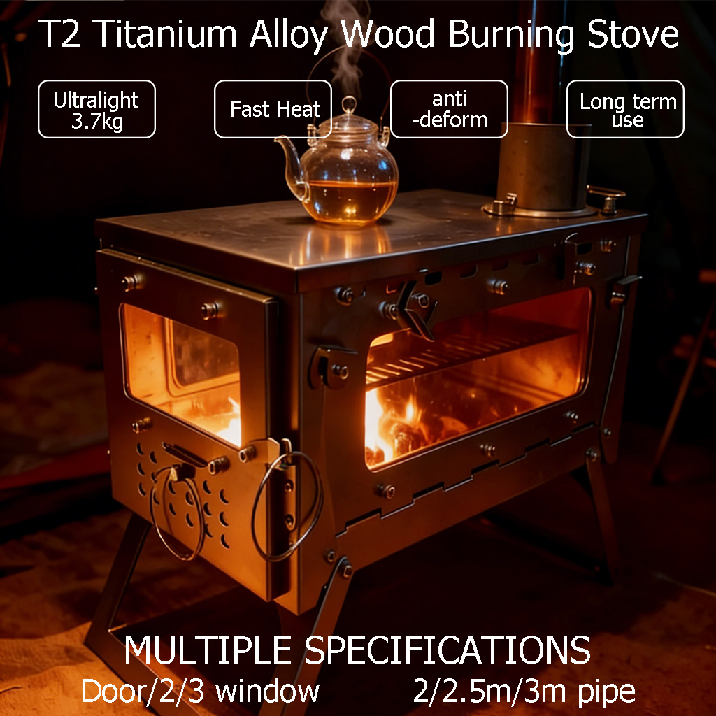 DANCHEL OUTDOOR T2 Wood Burnin - Outdoor Camping Wood Burning Stove reseña y precio