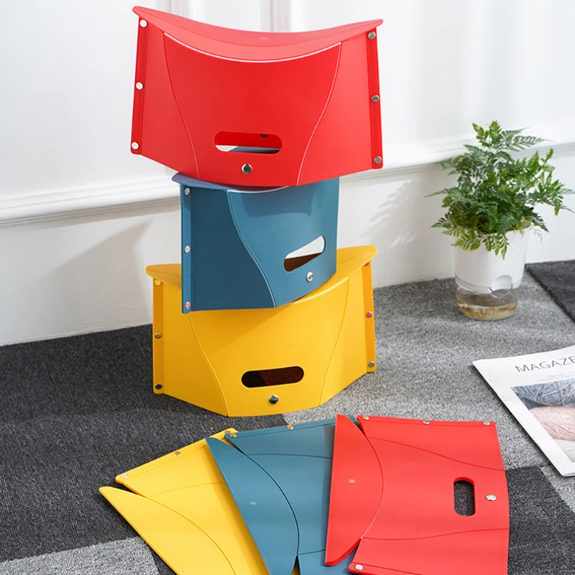 Plastic Portable Folding Stool - Outdoor Camping Chairs reseña y precio