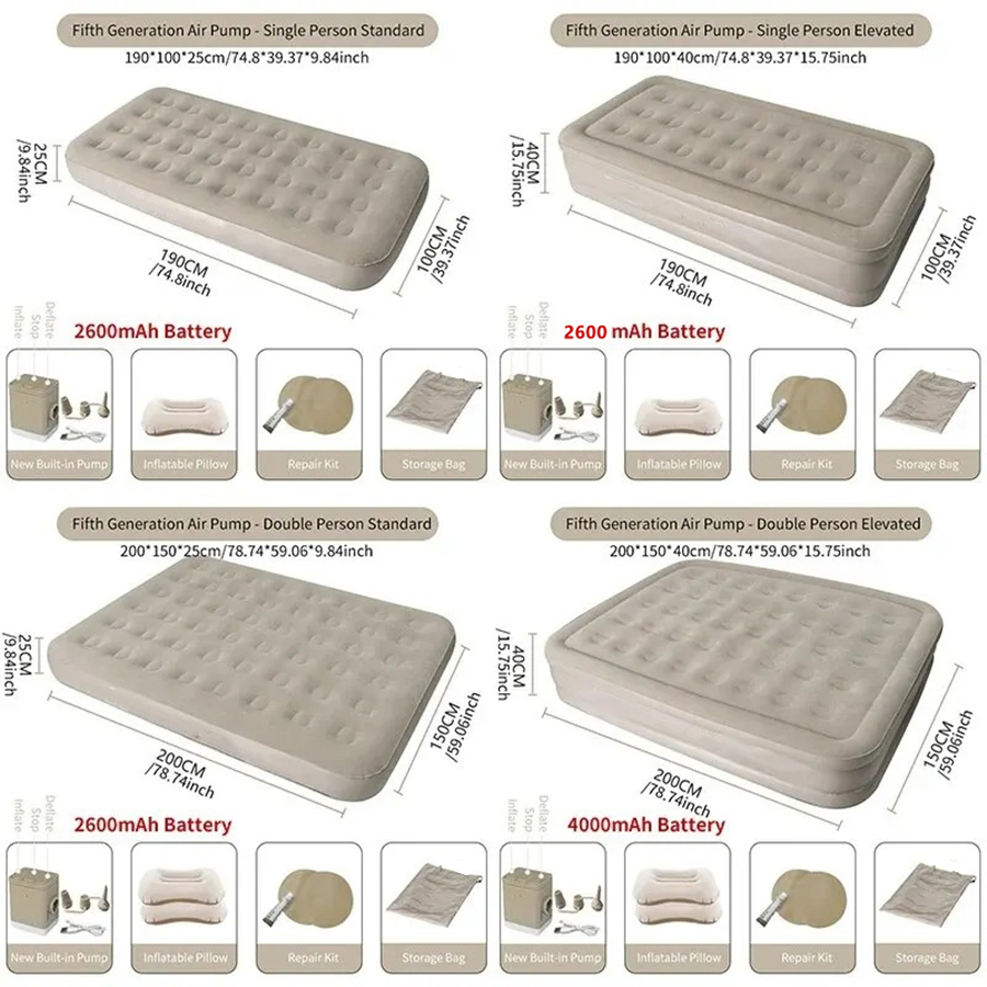 Interior Air Mattress Glamping - Outdoor Camping And Glamping reseña y precio