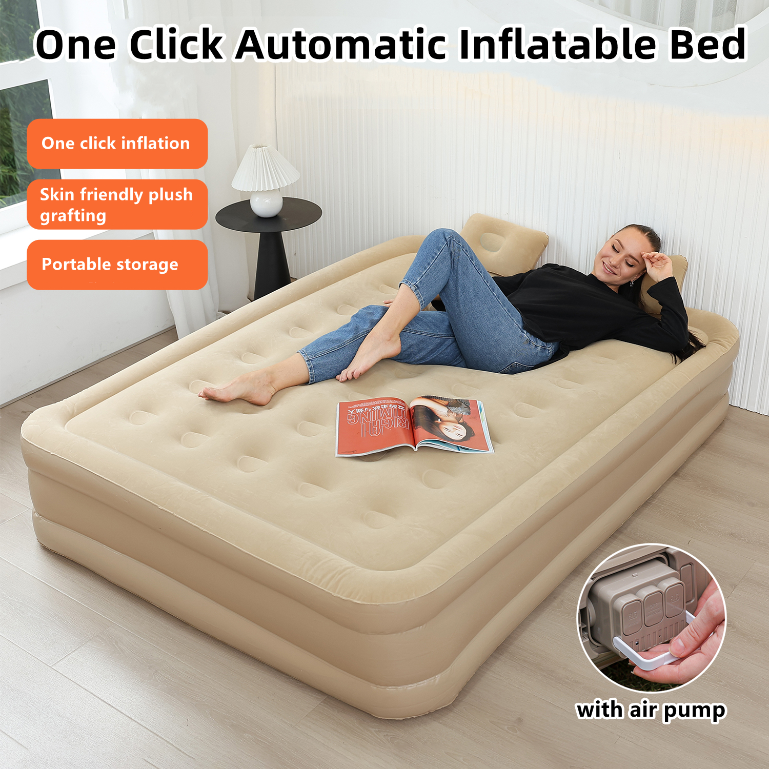 Interior Air Mattress Glamping - Outdoor Camping And Glamping reseña y precio