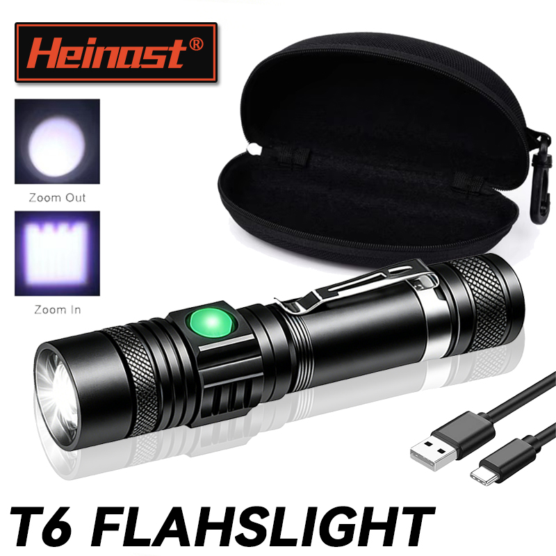 T6 LED Rechargeable Flashlight - Outdoor Camping Hiking reseña y precio
