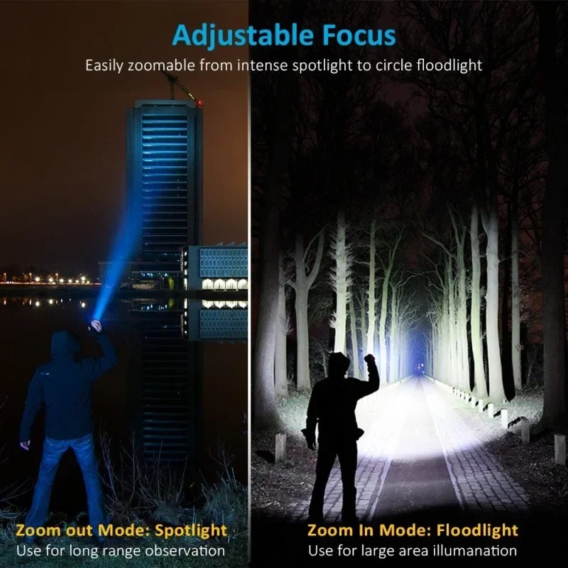 T6 LED Rechargeable Flashlight - Outdoor Camping Hiking reseña y precio