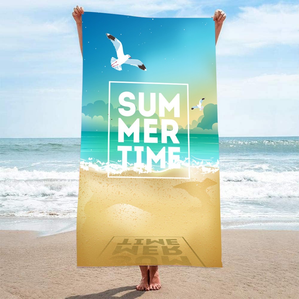 Letter Palm Tree Beach Towel 1 - Outdoor Camping Blanket reseña y precio
