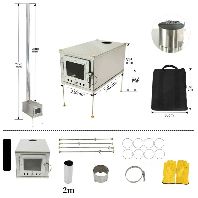 Foldable  Tent Stove Lightweig - Outdoor Camping Wood Burning Stove reseña y precio