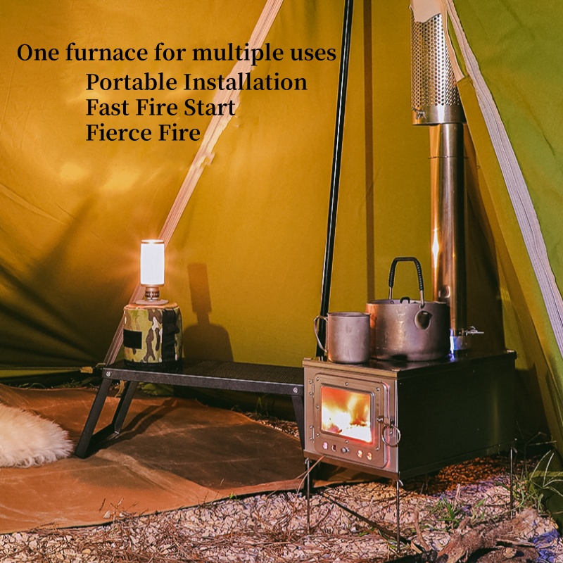 Foldable  Tent Stove Lightweig - Outdoor Camping Wood Burning Stove reseña y precio