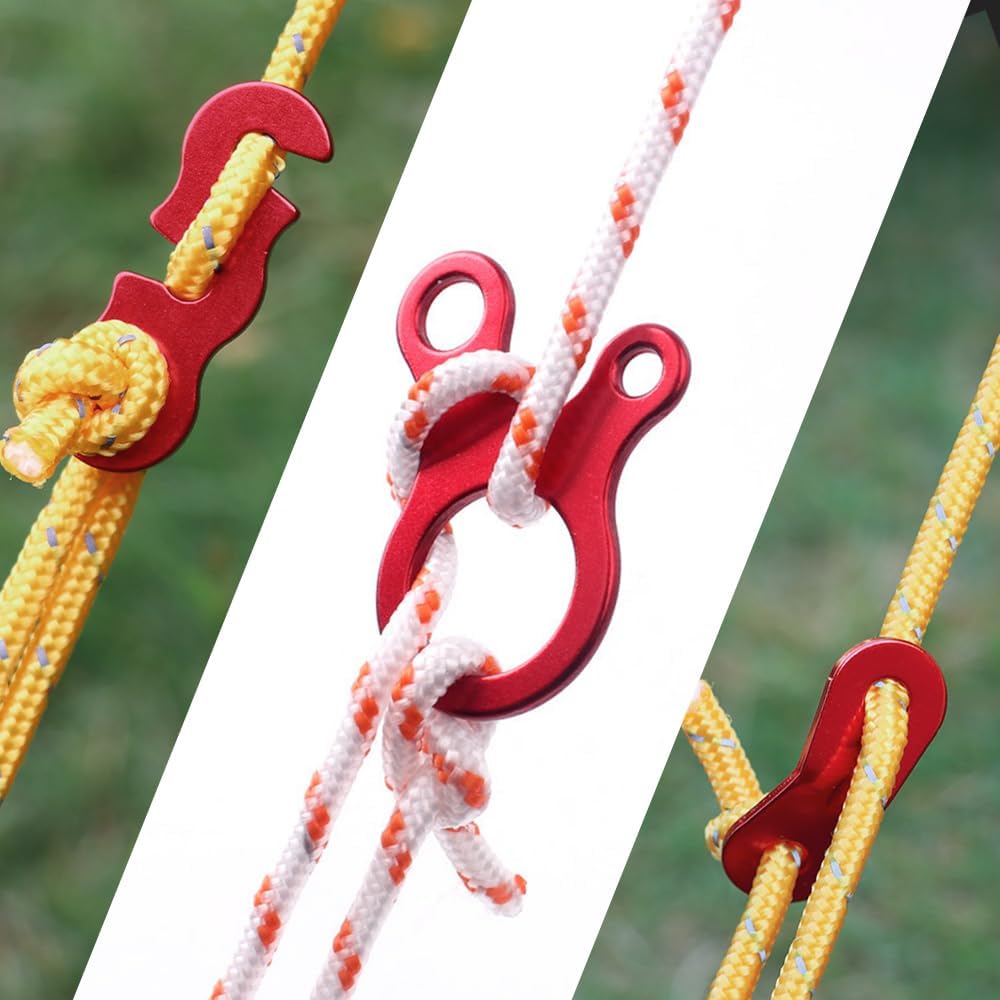 20Pcs Aluminum Alloy Tent Guyl - Outdoor Camping Extension Cord reseña y precio