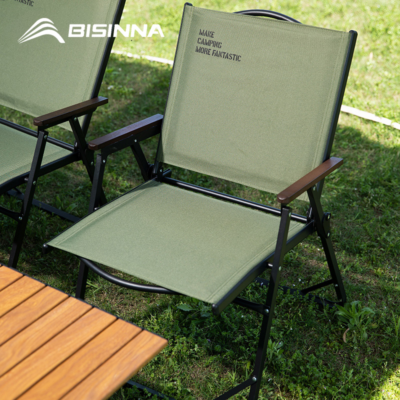 BISINNA Outdoor Folding Campin - Outdoor Camping Recliner Chairs reseña y precio