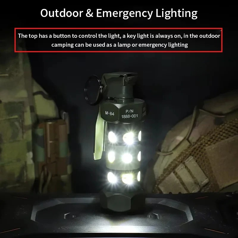 ABS Alloy M84 Flashbang Grenad - Outdoor Camping Toys reseña y precio