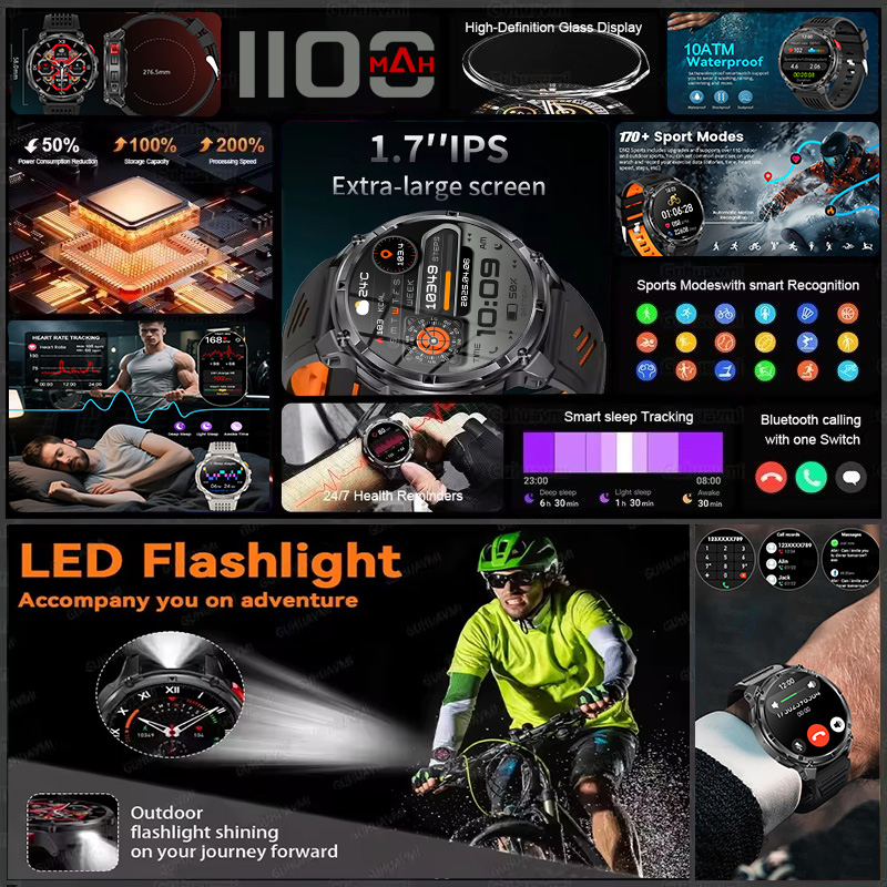 T-REX 3 Military Smartwatch Me - Outdoor Camping Japan reseña y precio