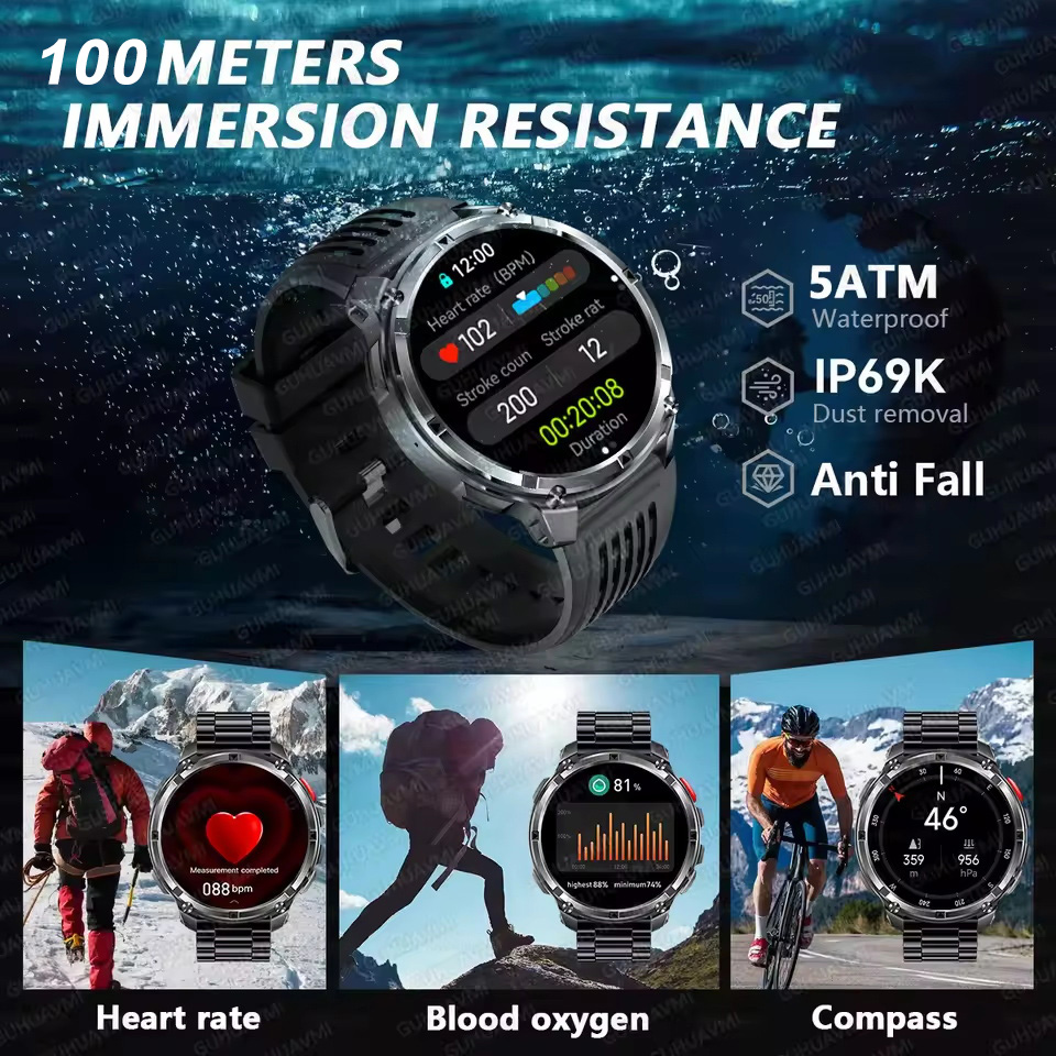 T-REX 3 Military Smartwatch Me - Outdoor Camping Japan reseña y precio