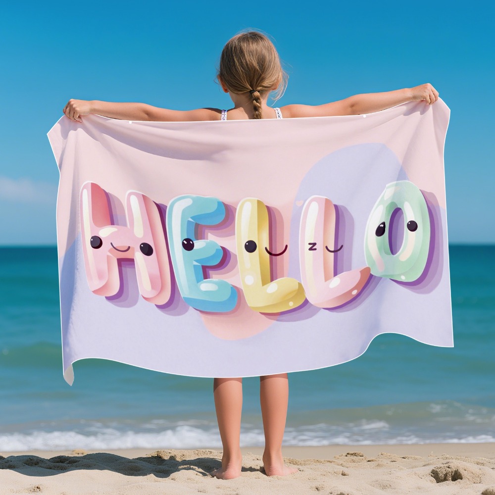 Cartoon Pattern Beach Towel Ki - Outdoor Camping Blanket reseña y precio
