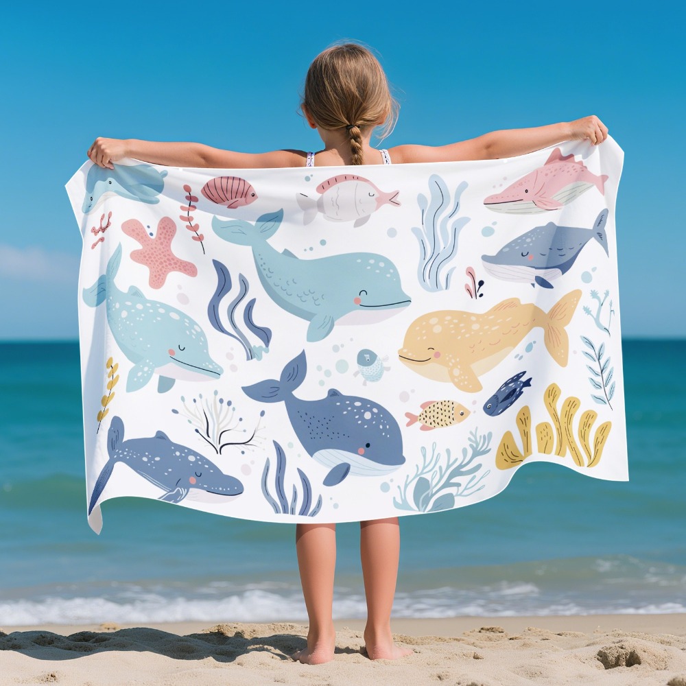 Cartoon Pattern Beach Towel Ki - Outdoor Camping Blanket reseña y precio