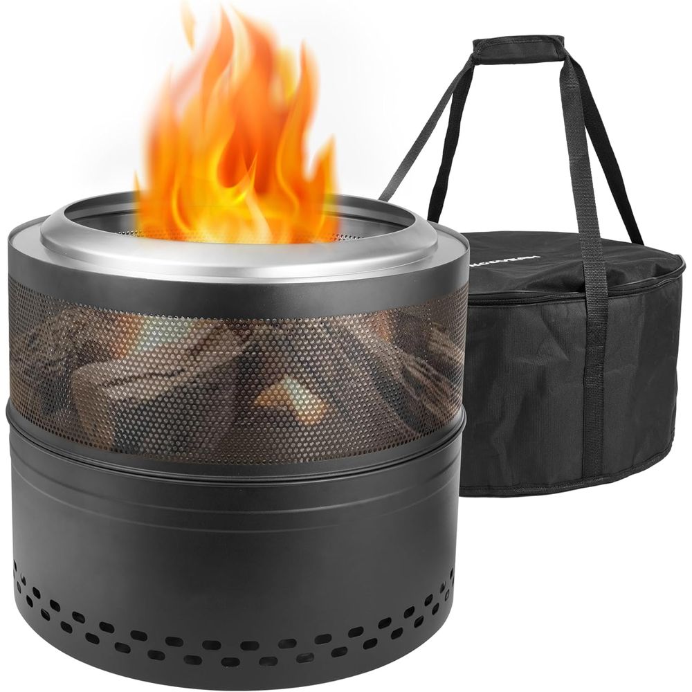 Outdoor Smokeless Fire Pit, 20 - Outdoor Camping Wood Burning Stove reseña y precio