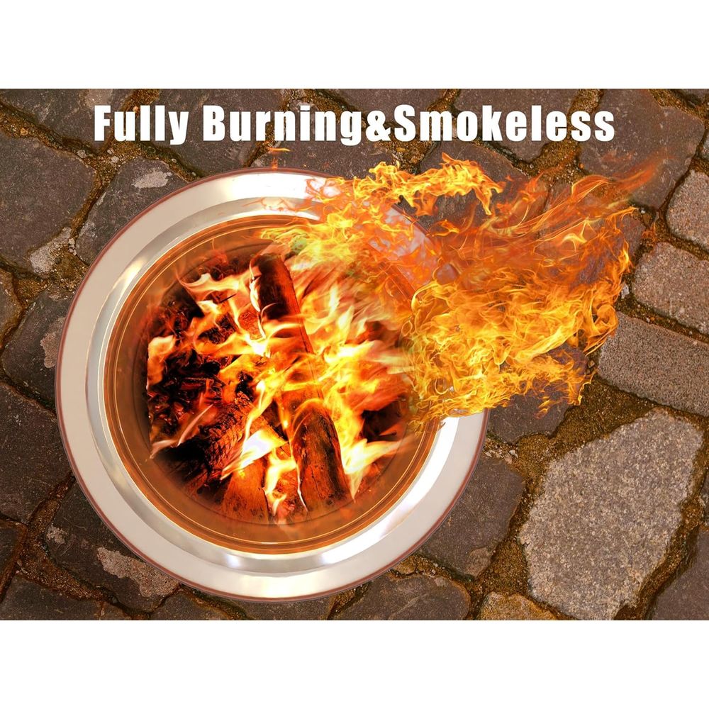 Outdoor Smokeless Fire Pit, 20 - Outdoor Camping Wood Burning Stove reseña y precio