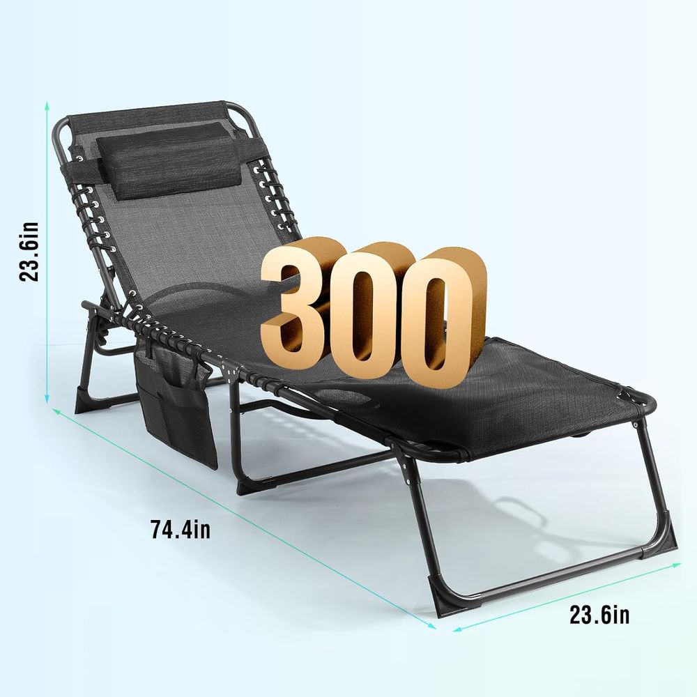Outdoor Lounge Chair with 5-Po - Outdoor Camping Recliner Chairs reseña y precio
