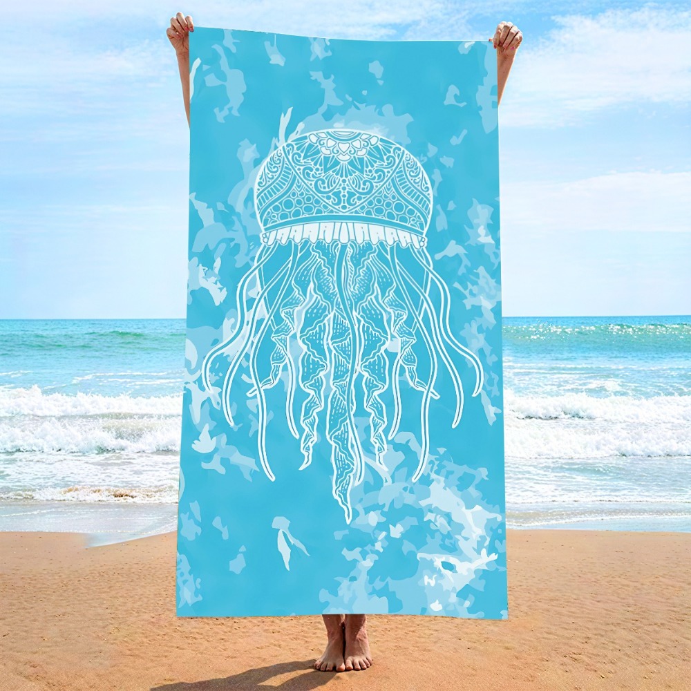 27.5x55inch Blue Ocean Jellyfi - Outdoor Camping Blanket reseña y precio