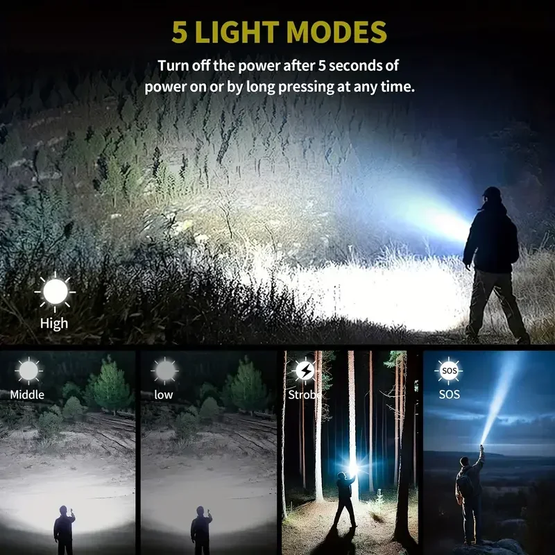 Ultra Powerful Flashlight Conc - Outdoor Camping Accessories reseña y precio