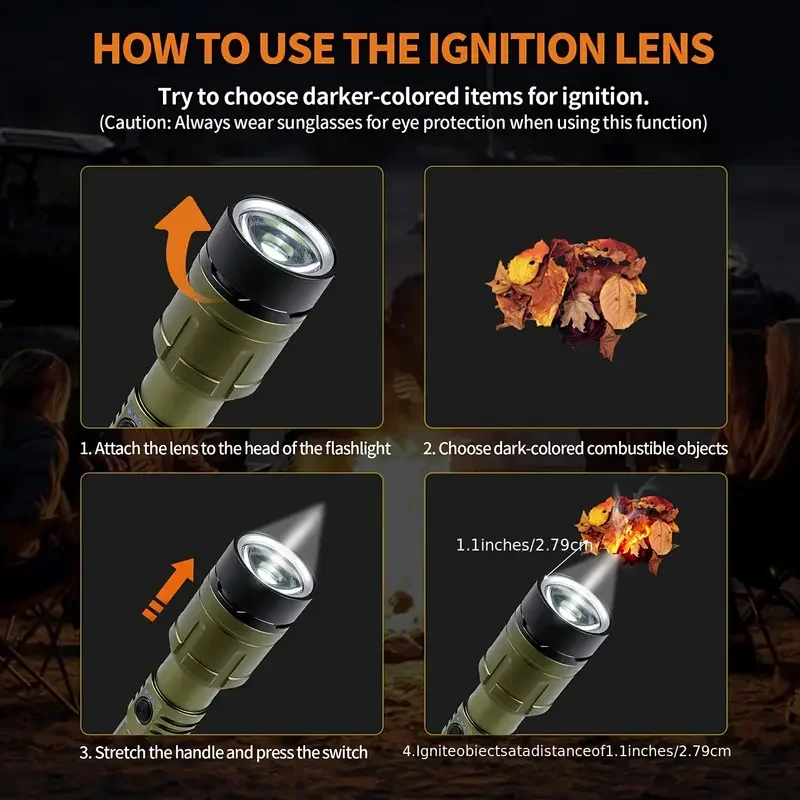 Ultra Powerful Flashlight Conc - Outdoor Camping Accessories reseña y precio