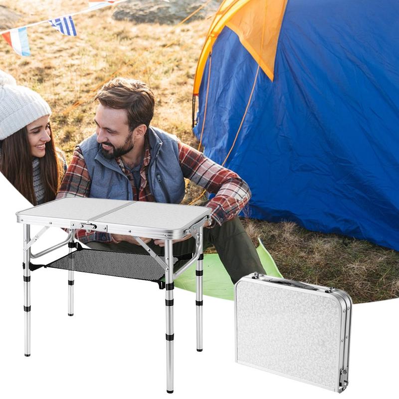 Camping Table Foldable Outdoor - Outdoor Camping Table With Storage reseña y precio