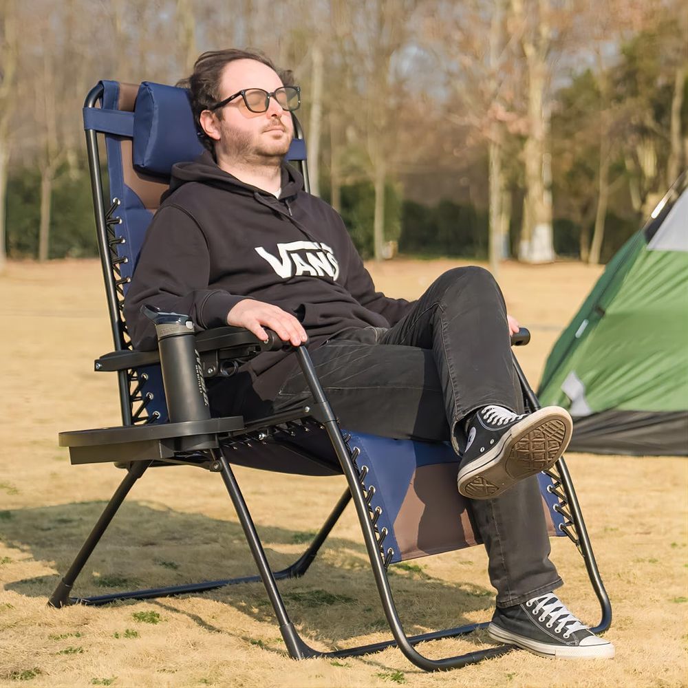 Oversized Padded Recliner Chai - Outdoor Camping Recliner Chairs reseña y precio
