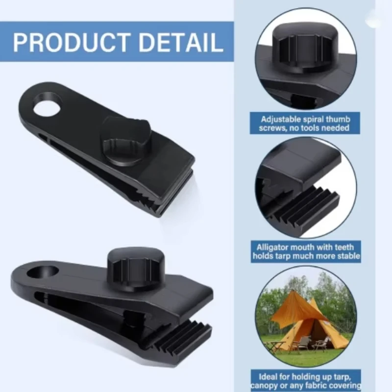  Camping Tarp Clips Outdoor C - Outdoor Camping Extension Cord reseña y precio