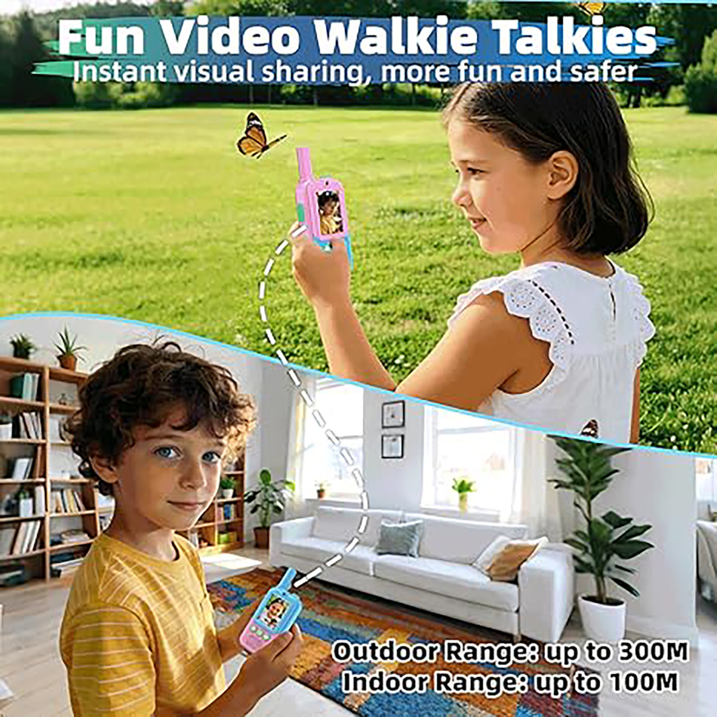 Rechargeable Kids Video Walkie - Outdoor Camping Toys reseña y precio