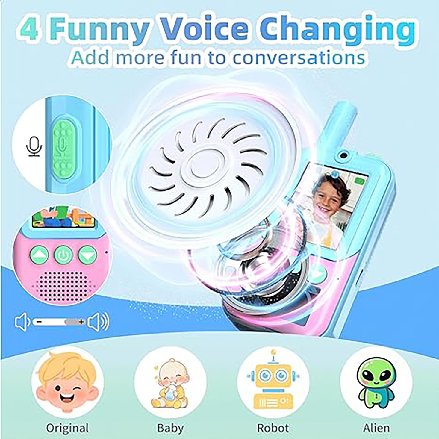 Rechargeable Kids Video Walkie - Outdoor Camping Toys reseña y precio