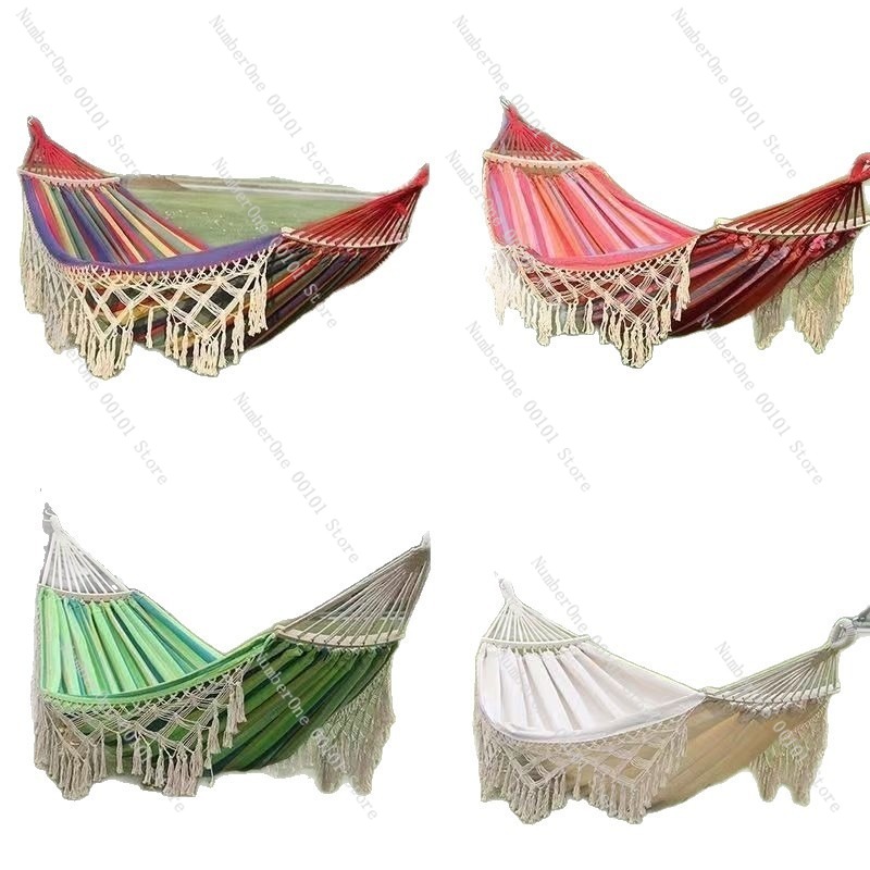 Canvas Double Hammock with Tas - Outdoor Camping Chairs reseña y precio