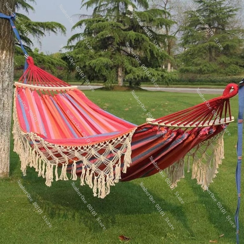 Canvas Double Hammock with Tas - Outdoor Camping Chairs reseña y precio