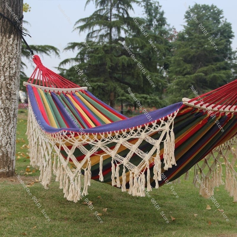 Canvas Double Hammock with Tas - Outdoor Camping Chairs reseña y precio